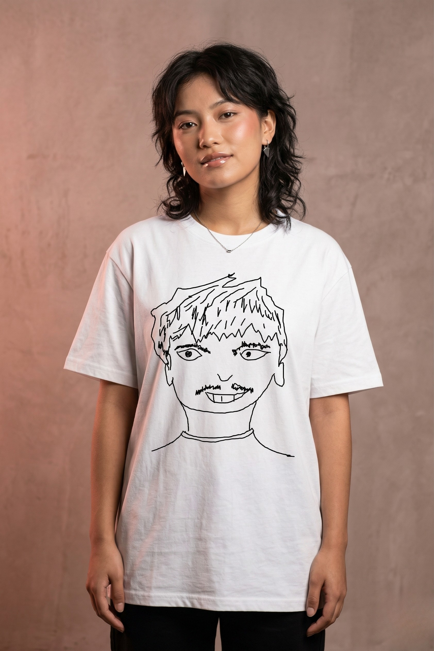Gen Z couple styled in premium cotton t-shirts - K Hereko Oe? streetwear fashion photography